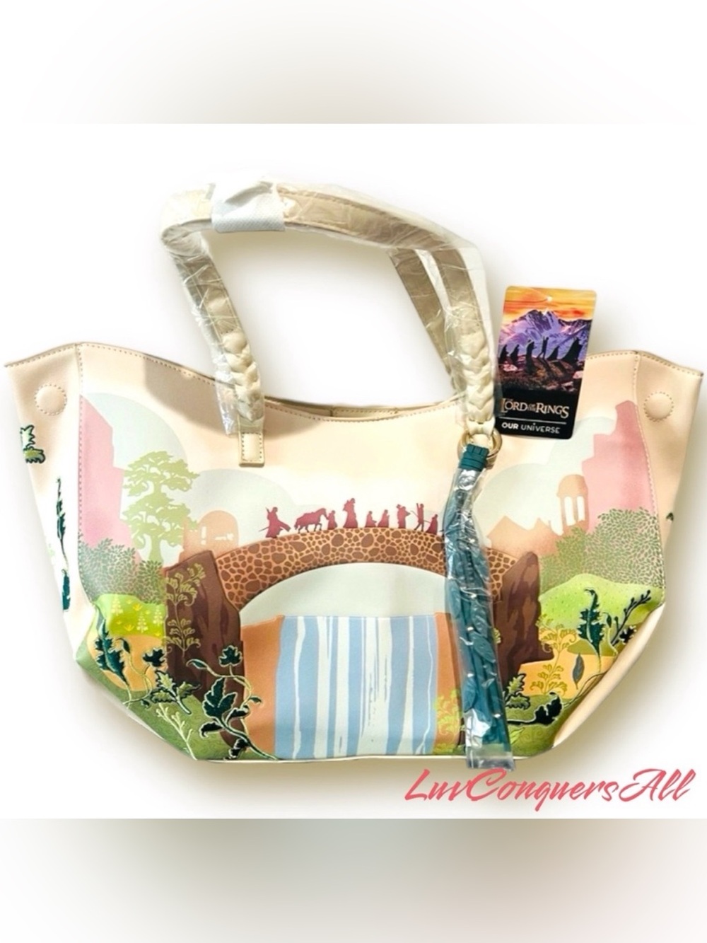 Rare! The Lord of The Rings Rivendell Group Silhouette Tote Bag